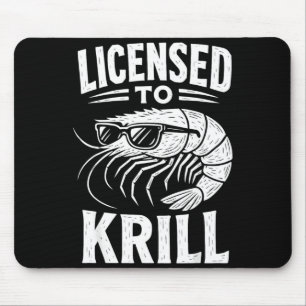 Cool shrimp cajun seafood shrimping mouse mat