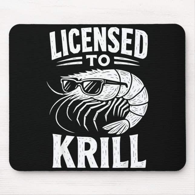 Cool shrimp cajun seafood shrimping  mouse mat (Front)