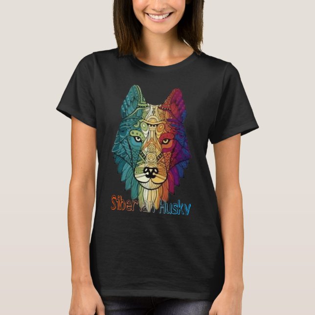 Cool Siberian Husky       T-Shirt (Front)