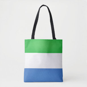 Cool Sierra Leone Flag Fashion Tote Bag