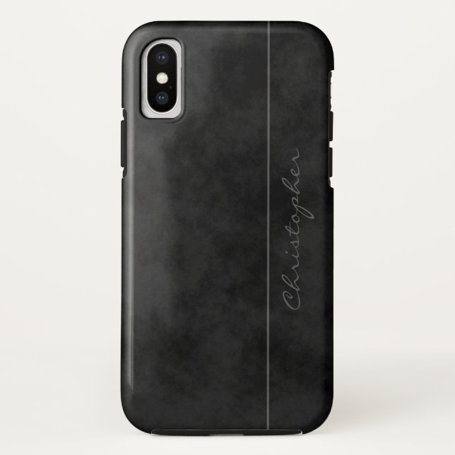 Cool Signature Mottled Black on iPhone X Case-Mate iPhone Case (Back)