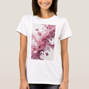 Cool Silver ABSTRACT ART Artistic Motif T-Shirt