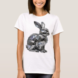 Cool Silver ABSTRACT ART Design T-Shirt