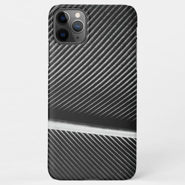 Cool silver grey elegant texture geometric lines iPhone case (Back)
