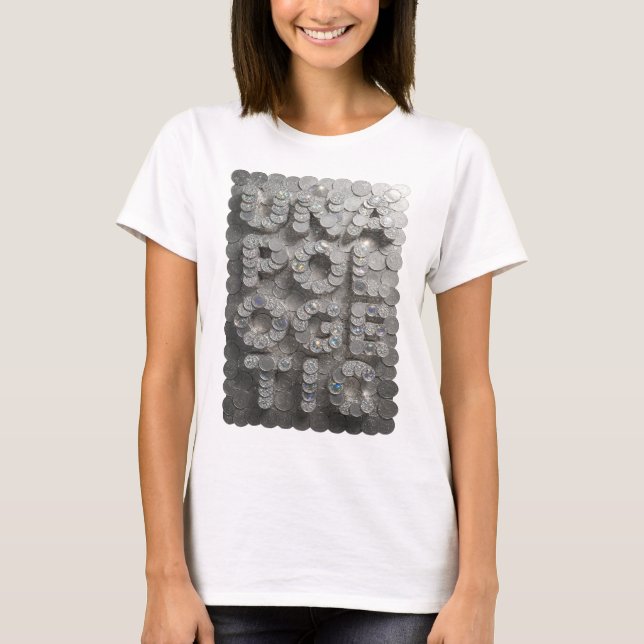 Cool Silver UNFORGETTABLE Custom Design T-Shirt (Front)