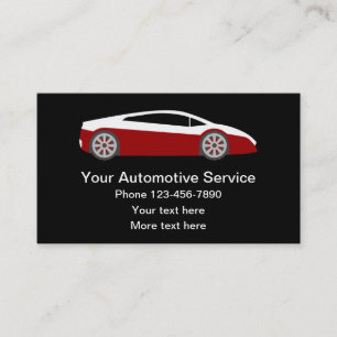 Cool Simple Automotove Business Card Template