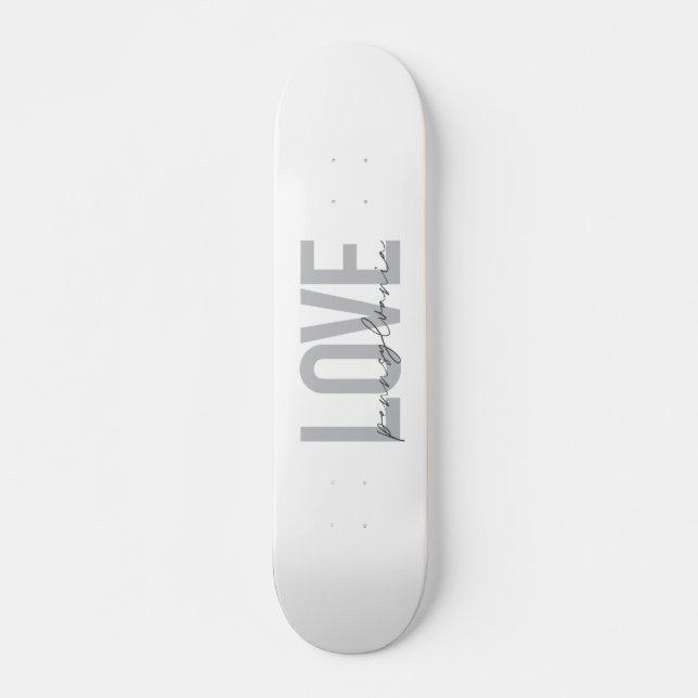 Cool, simple, modern design Love Pennsylvania Skateboard (Front)
