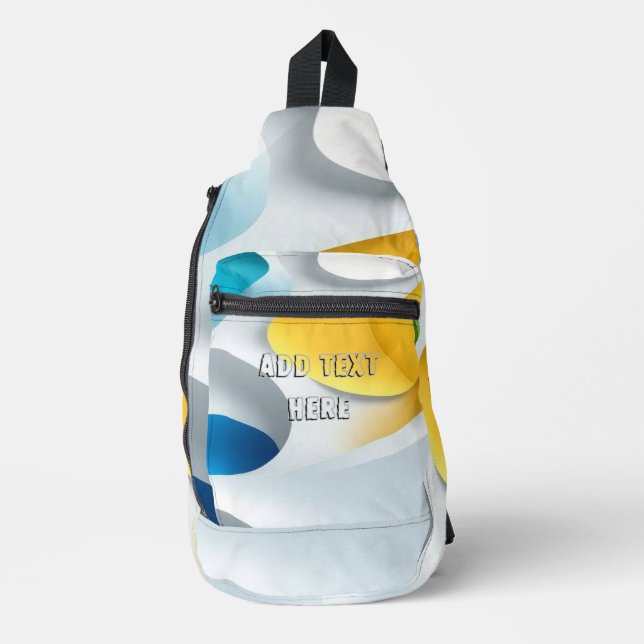 Cool simple slingbag with add your text sling bag (Front)