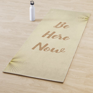 Cool Simple Yoga Mats-Be Here Now Mat