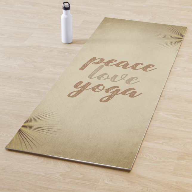 Cool Simple Yoga Mats-Peace Love Yoga Yoga Mat (In Situ)