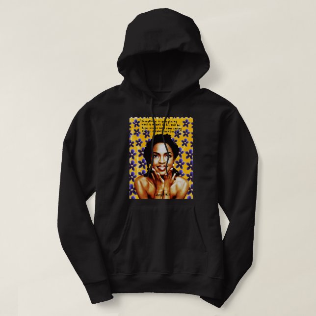 Cool Singer Funny Gift Lauryn Hills fans Hoodie (Design Front)