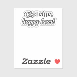 Cool Sips Happy Heart Iced Coffee Fan Art
