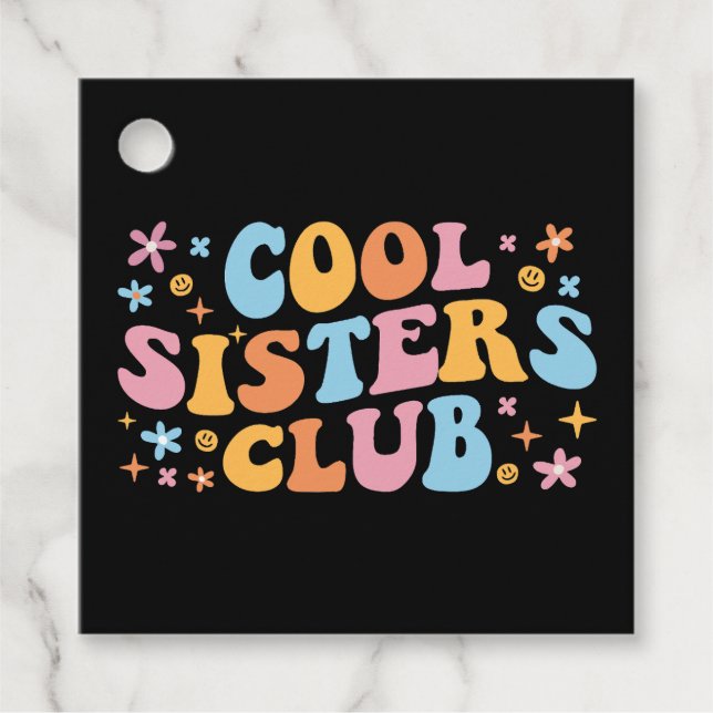 Cool Sisters Club III Favour Tags (Front)