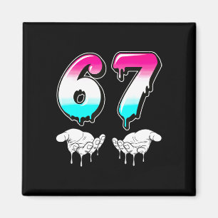 Cool Six Seven 6 7 Meme Gen Alpha Slang Costume Ma Magnet