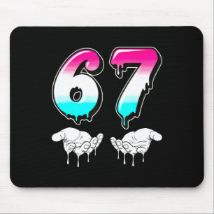 Cool Six Seven 6 7 Meme Gen Alpha Slang Costume Ma Mouse Mat