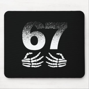 Cool Six Seven Gen Alpha Slang Popular Meme Trendi Mouse Mat