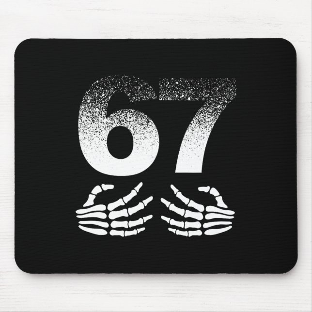 Cool Six Seven Gen Alpha Slang Popular Meme Trendi Mouse Mat (Front)