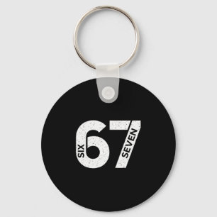 Cool Six Seven Number Gen Alpha Slang 6 7 Trending Key Ring