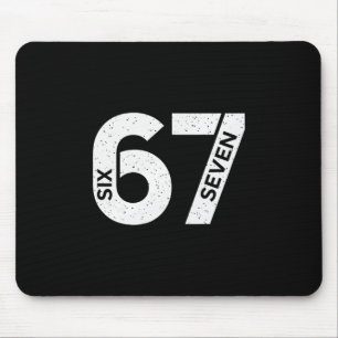 Cool Six Seven Number Gen Alpha Slang 6 7 Trending Mouse Mat
