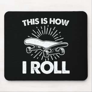 Cool Skateboard Art For Men Women Boys Girls Skate Mouse Mat