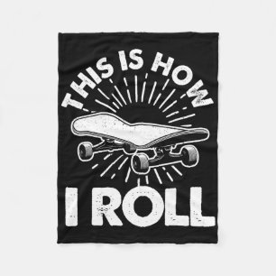 Cool Skateboard Art For Men Women Skateboarding Sk Fleece Blanket