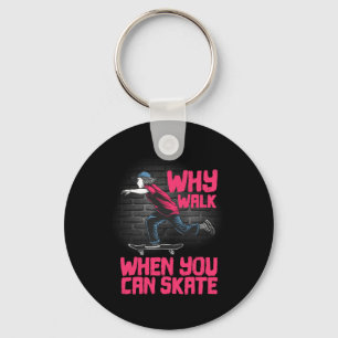 Cool Skateboard Art For Men Women Skateboarding Sk Key Ring
