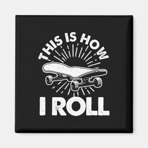 Cool Skateboard Art For Men Women Skateboarding Sk Magnet