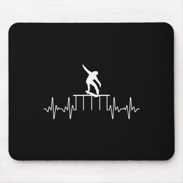 Cool Skateboard Art For Men Women Skateboarding Sk Mouse Mat (Front)