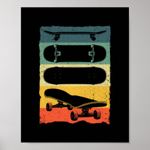 Cool Skateboard Art For Men Women Skateboarding Sk Poster