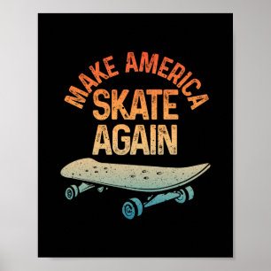 Cool Skateboard Art For Men Women Skateboarding Sk Poster