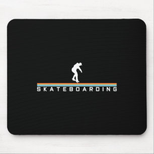 Cool Skateboard Retro Skateboarding Tee Mouse Mat