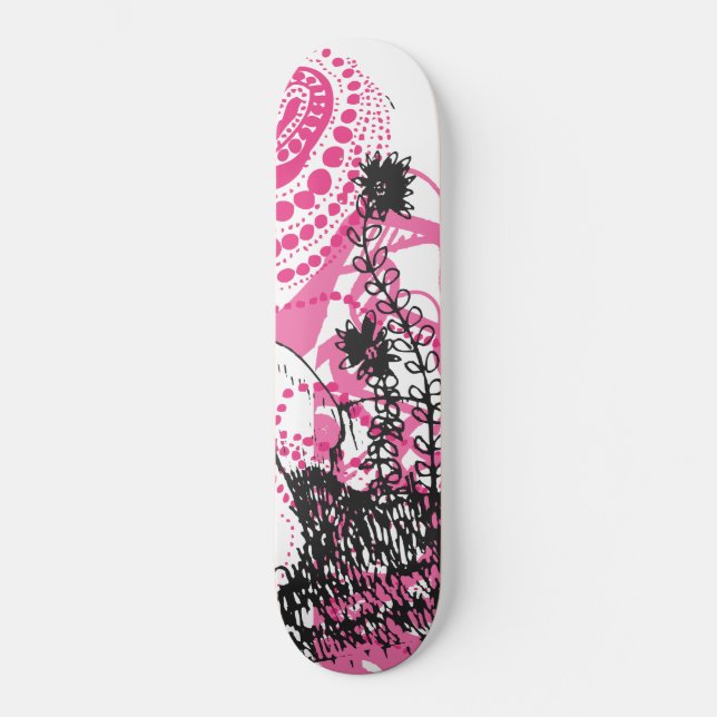 Cool skateboard with graphic design (Front)