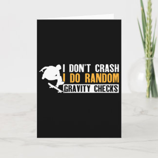 Cool Skateboarder Boys Skateboarding Injury Funny Card