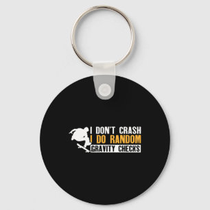 Cool Skateboarder Boys Skateboarding Injury Funny Key Ring