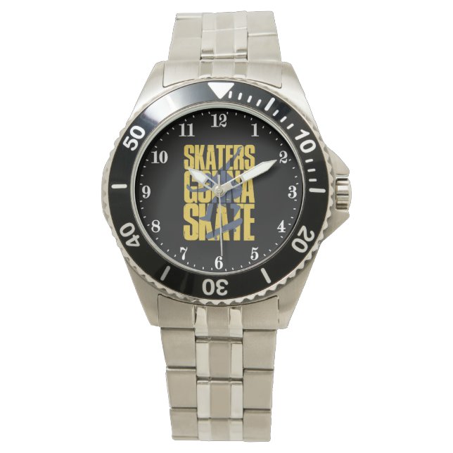Cool Skateboarders word art  Watch (Front)