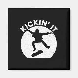 Cool Skateboarding Art For Men Women Skateboarder  Magnet
