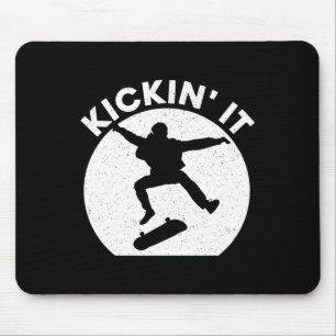 Cool Skateboarding Art For Men Women Skateboarder Mouse Mat
