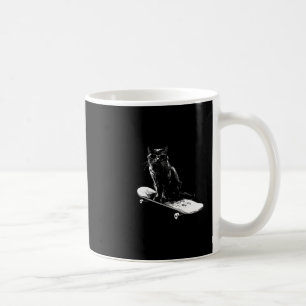 Cool Skateboarding Cat With Sungles For Men Women Coffee Mug