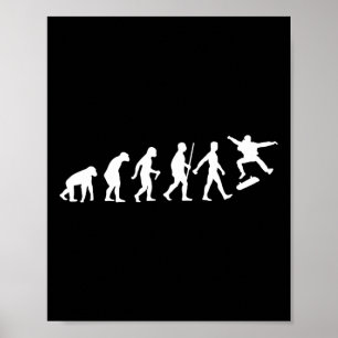Cool Skateboarding For Men Women Skateboard Evolut Poster