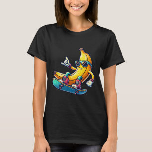 Cool Skateboarding Nana With Sungles Chill Vibes T-Shirt