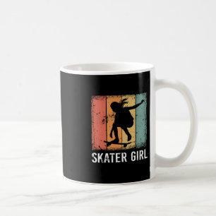 Cool Skater Art Women Girls Skateboarding Skateboa Coffee Mug