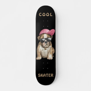 COOL SKATER DOG SKATEBOARD