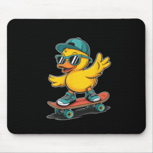Cool Skater Rubber Duck Skateboarding Th Toy For K Mouse Mat