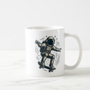Cool Skating Astronaut Costume For Boys And Girls  Coffee Mug