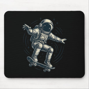 Cool Skating Astronaut Costume For Boys And Girls Mouse Mat