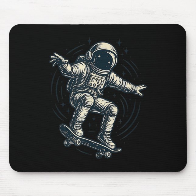 Cool Skating Astronaut Costume For Boys And Girls  Mouse Mat (Front)