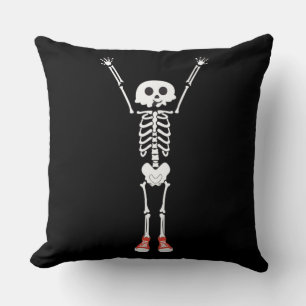 Cool Skeleton Halloween Design Cushion
