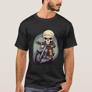 Cool Skeleton Motorcycle For Girls And Boys Who Lo T-Shirt