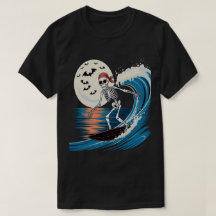 Cool Skeleton Surfing at Night – Halloween Beach