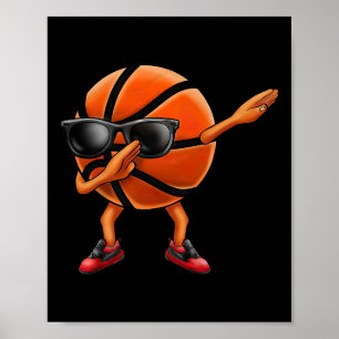 Cool Sketll Dab Character Funny Sports Youth  Poster